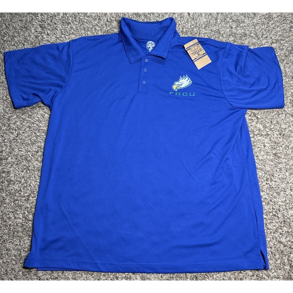 NEW Rivalry Threads Florida Golf Coast Eagles NCAA Mens Athletic Golf Polo (2XL)